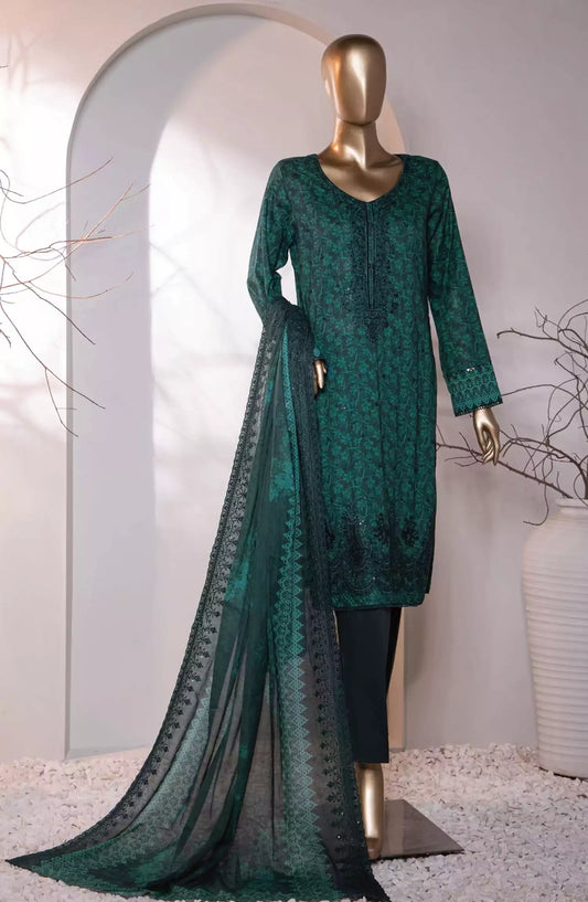 HZ Premium Embroidered Cotton Lawn Collection 2024 - PEC-762
