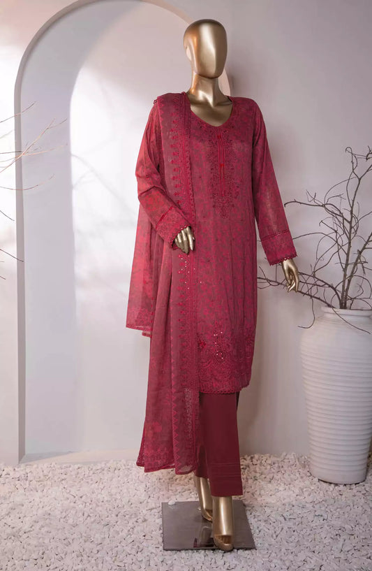 HZ Premium Embroidered Cotton Lawn Collection 2024 - PEC-764