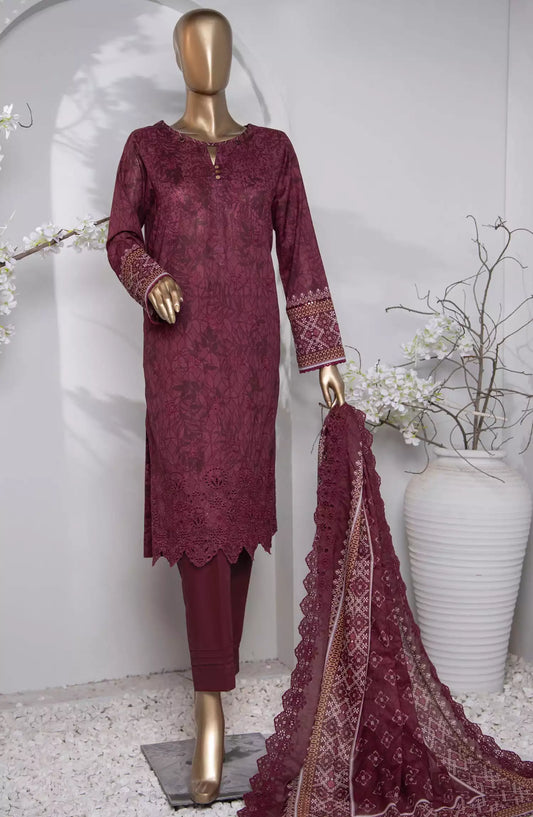 HZ Premium Embroidered Cotton Lawn Collection 2024 - PEC-768