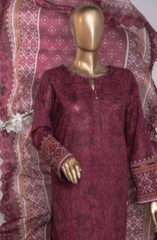 HZ Premium Embroidered Cotton Lawn Collection 2024 - PEC-768