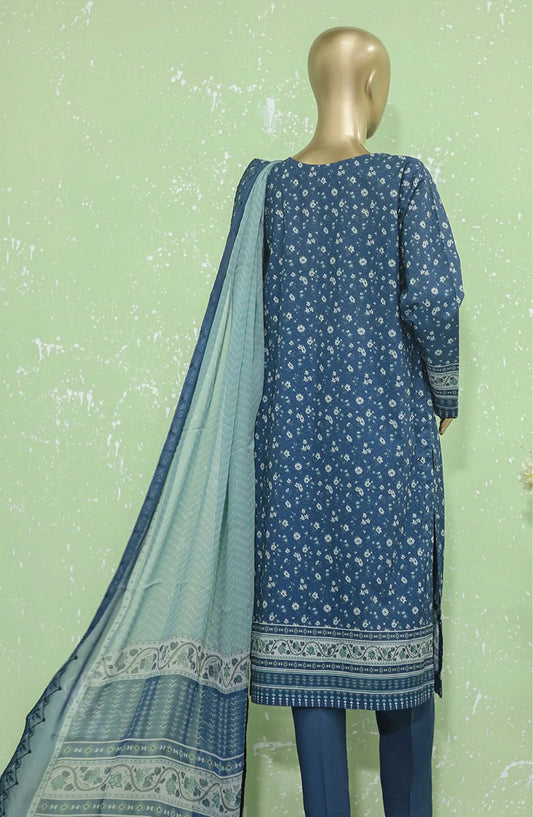 HZ Premium Emb Lawn Shirt with Emb Bamber Chiffon Dupatta Collection - PEC-901