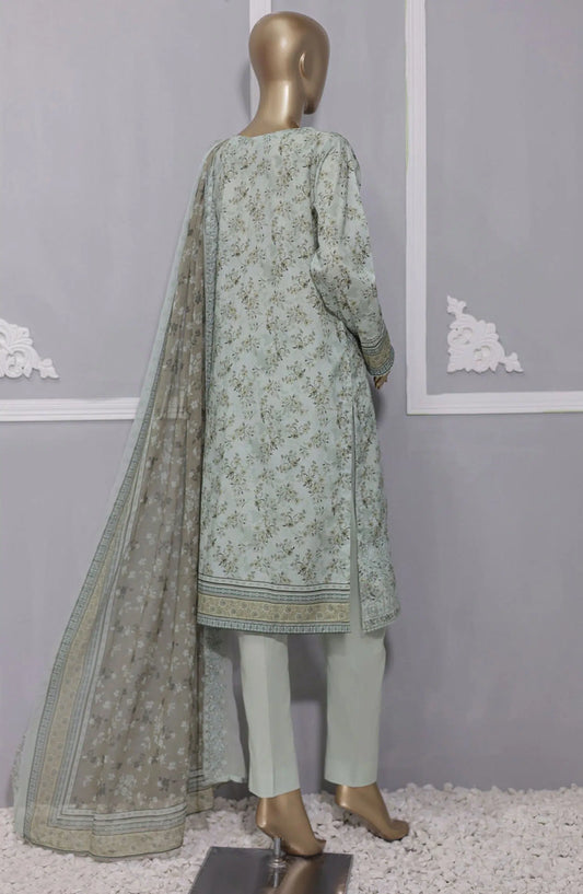 HZ Premium Lawn Embroidered with Emb Bamber Dupatta Collection VOl 02 - PEC 912