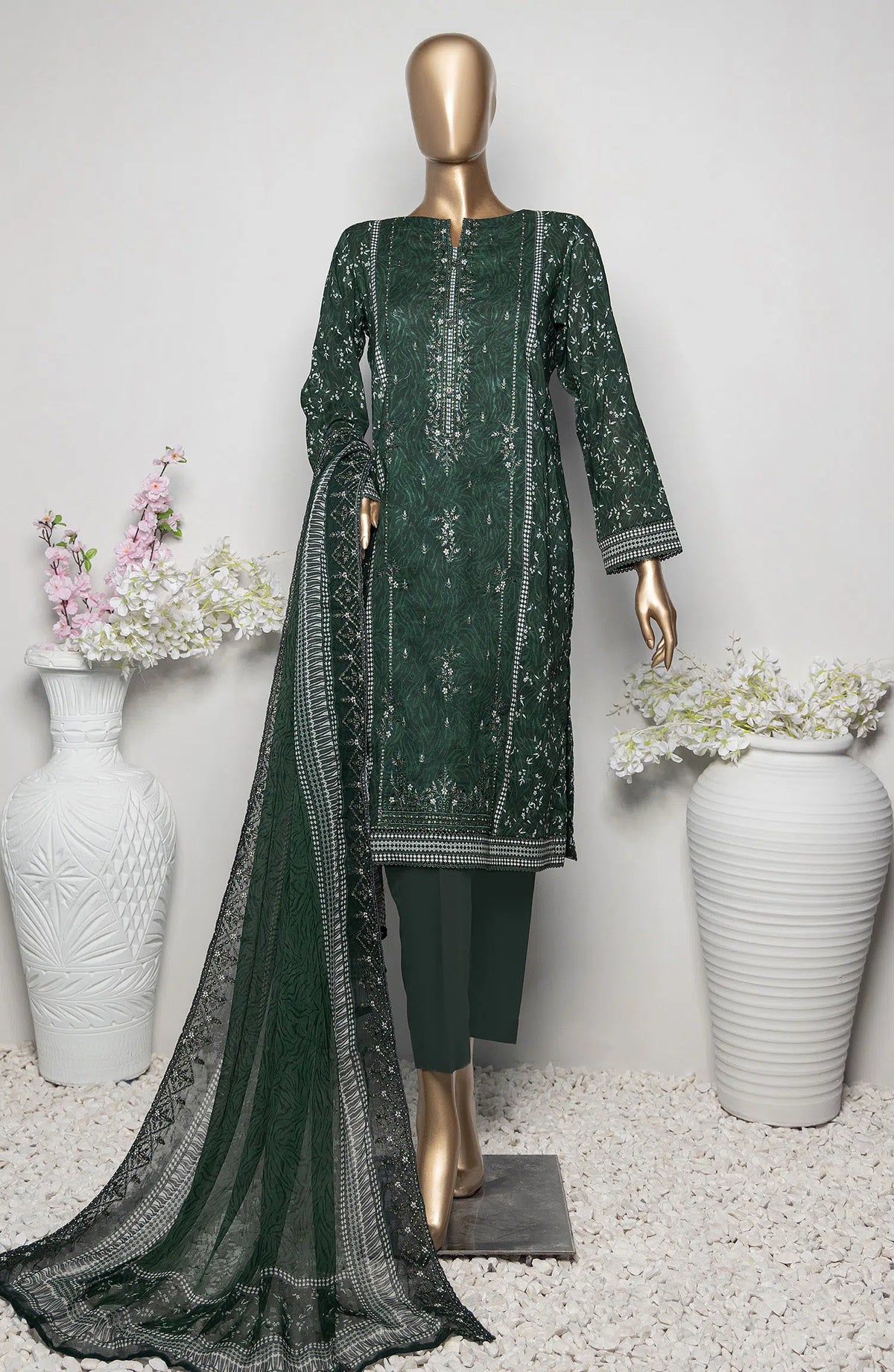 HZ Premium Embroidered Lawn Collection Vol 03 - PEC 915