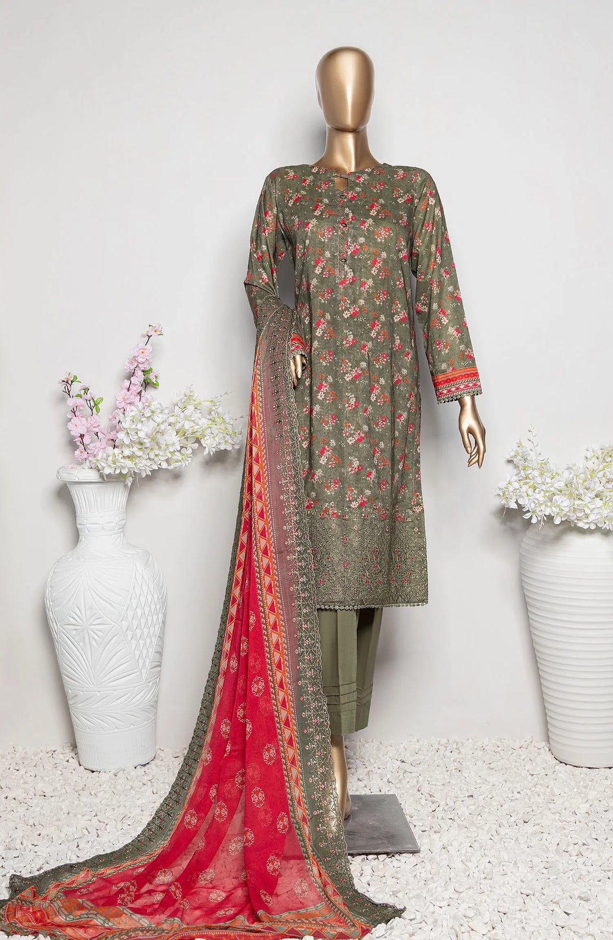 HZ Premium Embroidered Lawn Collection Vol 03 - PEC 920