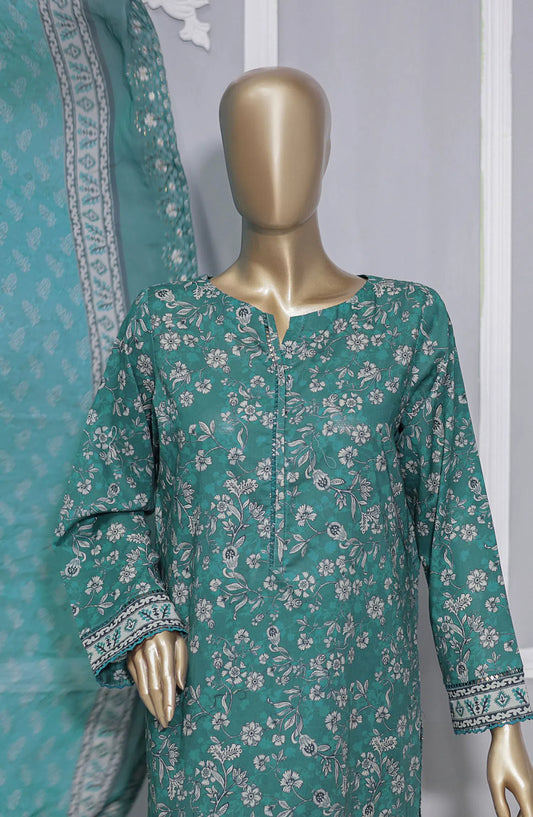 HZ Premium Lawn Embroidered with Emb Bamber Dupatta Collection VOl 02 - PEC 922