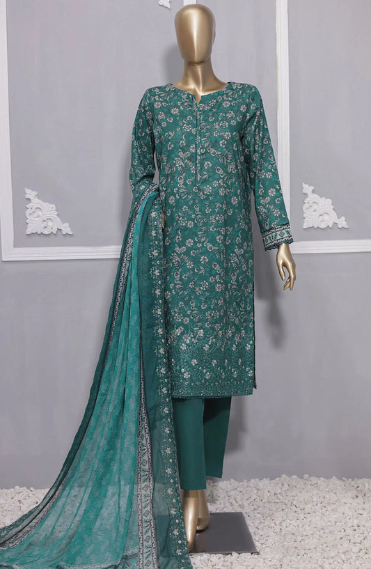 HZ Premium Lawn Embroidered with Emb Bamber Dupatta Collection VOl 02 - PEC 922
