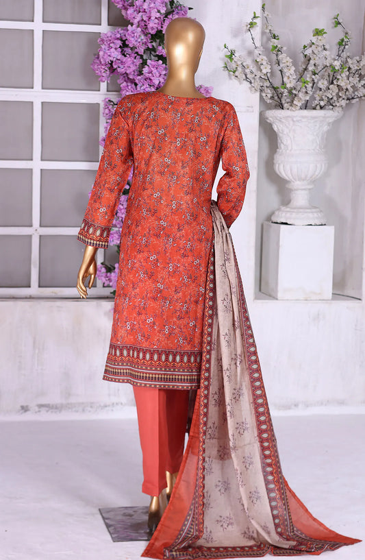 HZ Aashkaar RTW Printed Embroidered Lawn Collection Vol 01 - PEL-407 CORAL