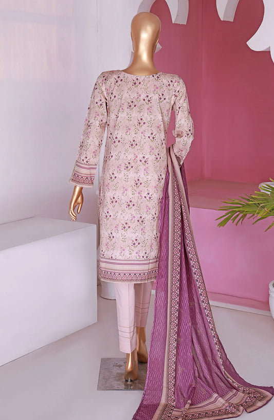HZ RTW AASHKAAR Embroidered Lawn Collection Vol 03 - PEL 418 Tea Pink