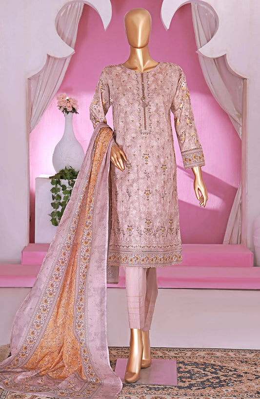 HZ RTW AASHKAAR Embroidered Lawn Collection Vol 03 - PEL 419  Beige