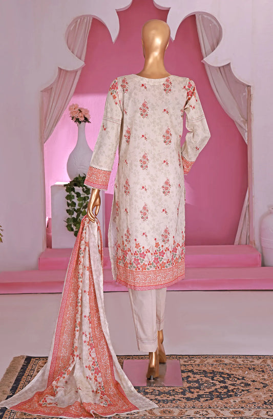 HZ RTW AASHKAAR Embroidered Lawn Collection Vol 03 - PEL 420 Cream