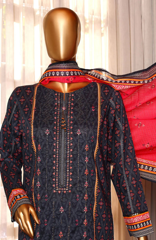 HZ RTW AASHKAAR Embroidered Lawn Collection Vol 2 - PEL 408 BLACK