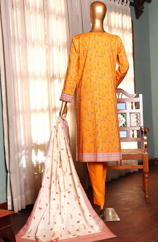 HZ RTW AASHKAAR Embroidered Lawn Collection Vol 2 - PEL 409 MUSTARD