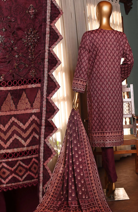 HZ RTW AASHKAAR Embroidered Lawn Collection Vol 2 - PEL 410 PLUM