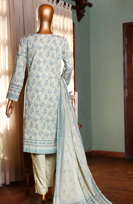 HZ RTW AASHKAAR Embroidered Lawn Collection Vol 2 - PEL 413 PISTA GREEN