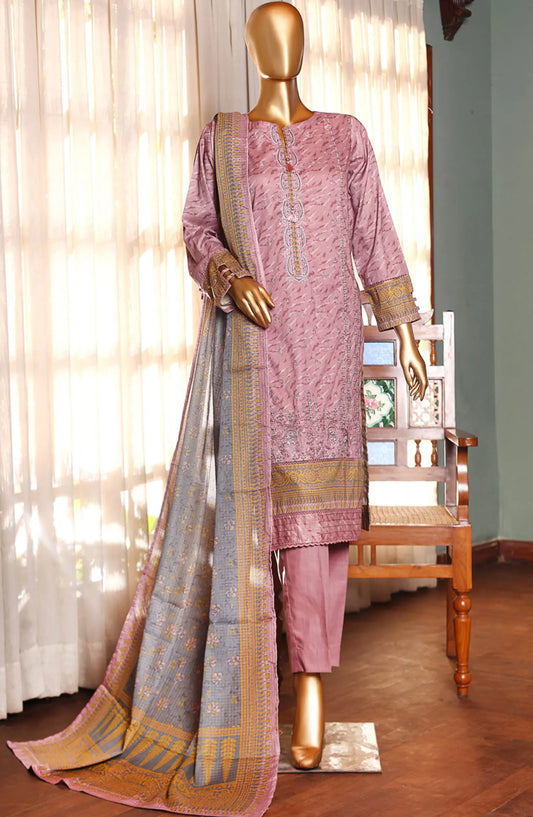 HZ RTW AASHKAAR Embroidered Lawn Collection Vol 2 - PEL 414 DUSTY DOVE