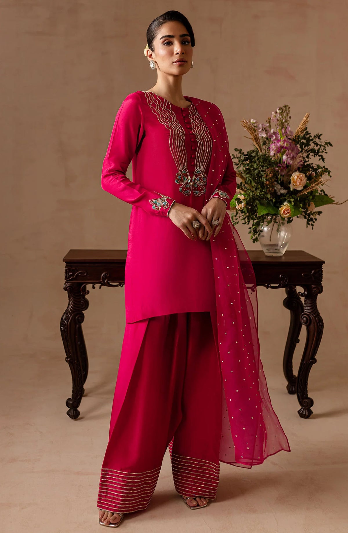 Noir Bliss Festive Collection By Maria Osama Khan - Peony
