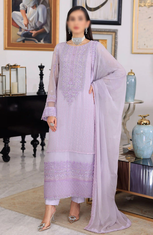 Merakish Unstitched Luxury Formal Collection Vol 12 2024 - Peri Winkle