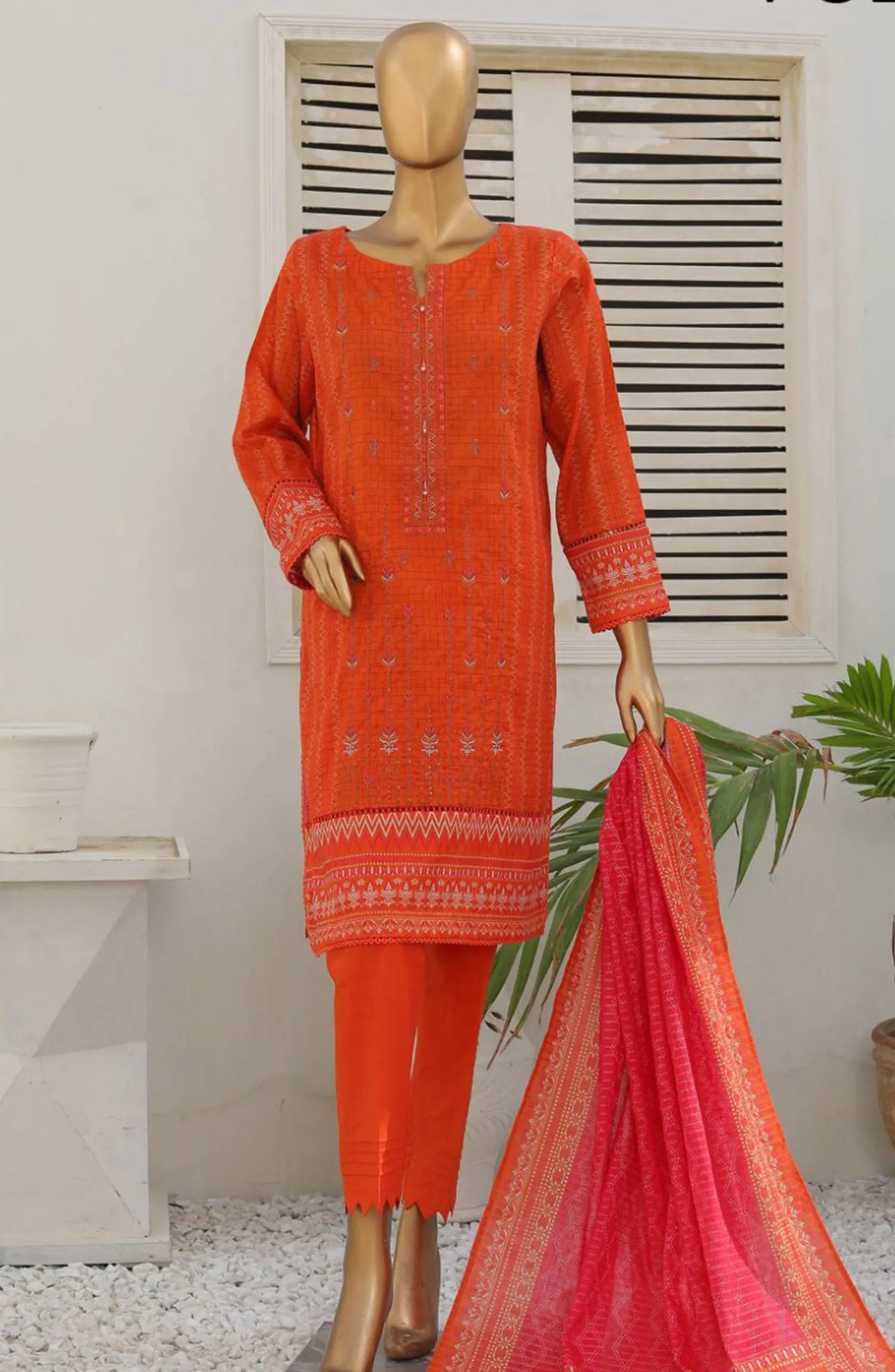 HZ Platinum Guldozi Embroidered Collection - PGE 147