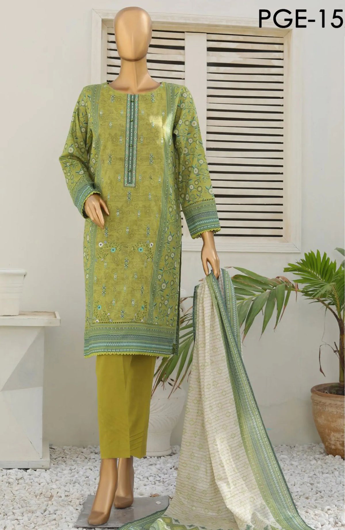 HZ Platinum Guldozi Embroidered Collection - PGE 152