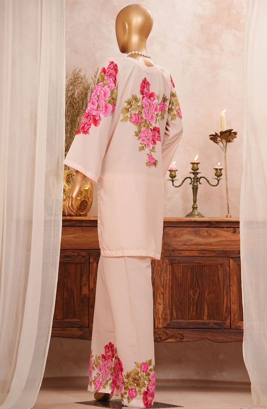 Amna Khadija Printed Lawn Stitched 2 Piece Suit - PHSC-01 - AM25PHSC - White - Summer Collection