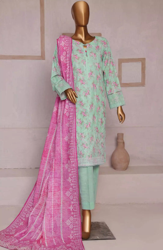 HZ Elite Khaddar Chikankari Collection 2024 - PK-14