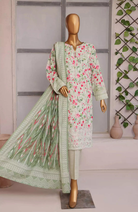 HZ Elite Khaddar Chikankari Collection 2024 - PK-15