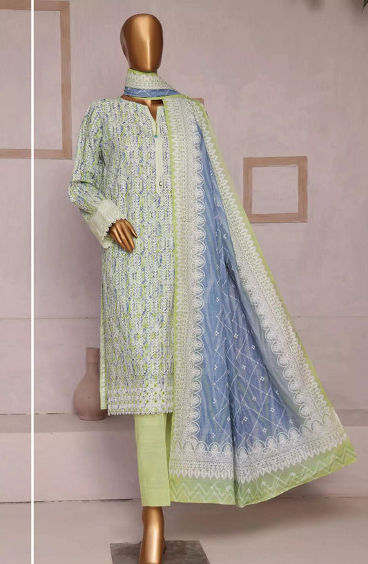 HZ Elite Khaddar Chikankari Collection 2024 - PK-16