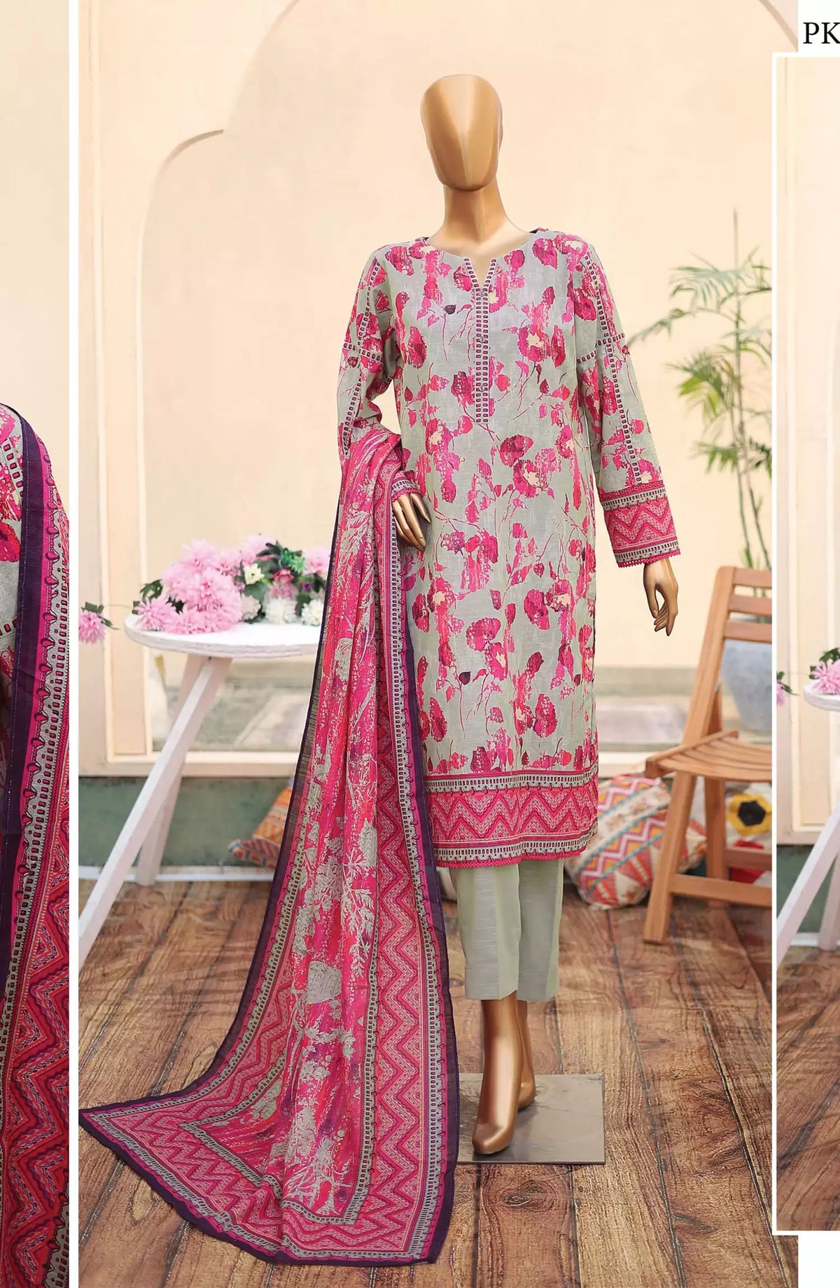 HZ Premium Khaddar Digital Printed Collection - PK 40
