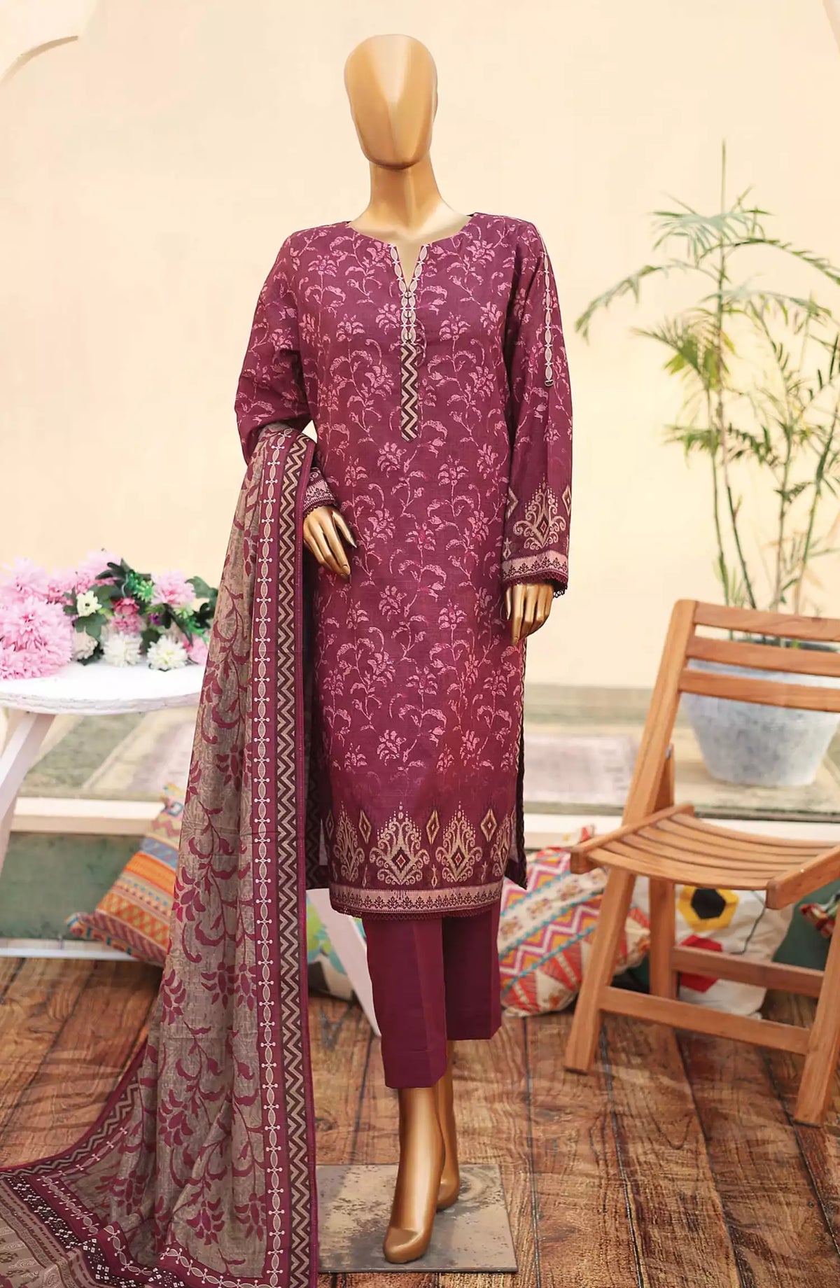 HZ Premium Khaddar Digital Printed Collection - PK 42