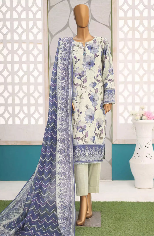HZ Premium Khaddar Digital Printed Collection - PK 43