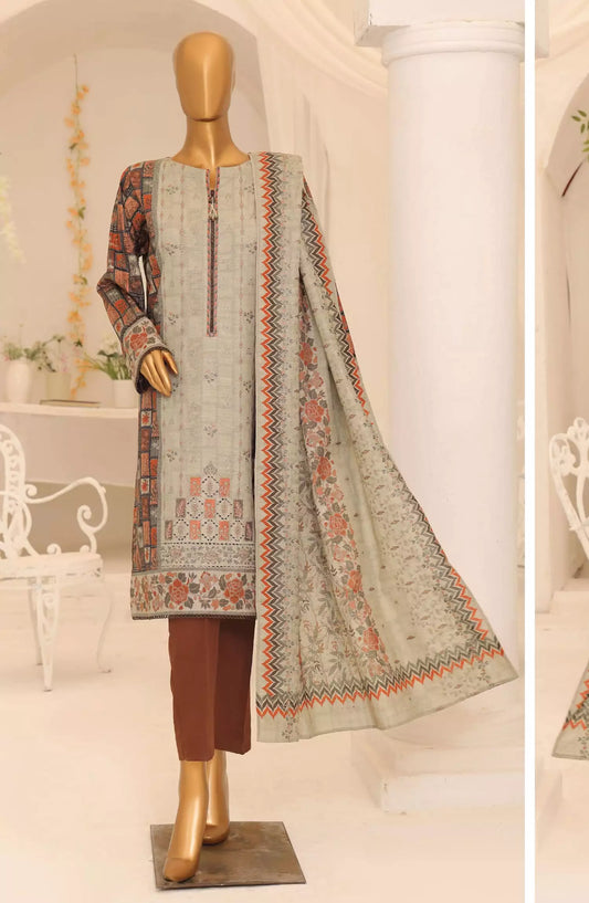 HZ Premium Embroidered Khaddar Collection 2024 - PKE 17