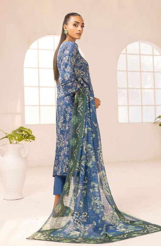 Printkari Embroidered and Unstitched Printed Collection By NUR Vol 03 - PN 22