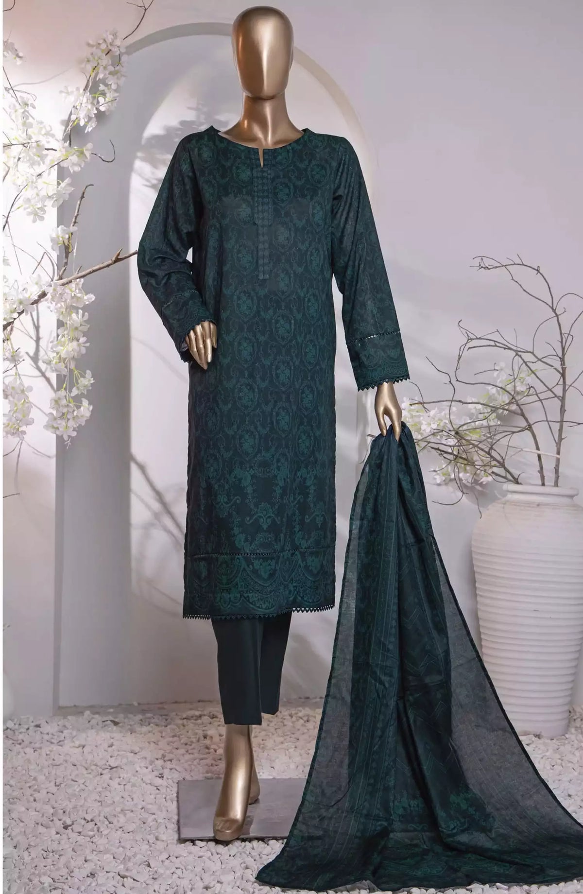 HZ Platinum Digital Printed Cotton Lawn Collection 2024 - PPC-139