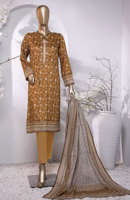 HZ Platinum Digital Printed Cotton Lawn Collection 2024 - PPC-199
