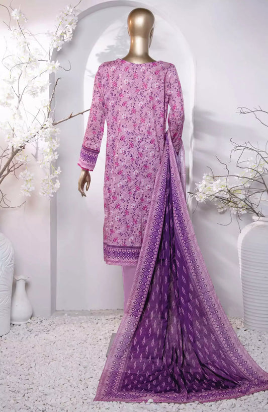 HZ Platinum Digital Printed Cotton Lawn Collection 2024 - PPC-201