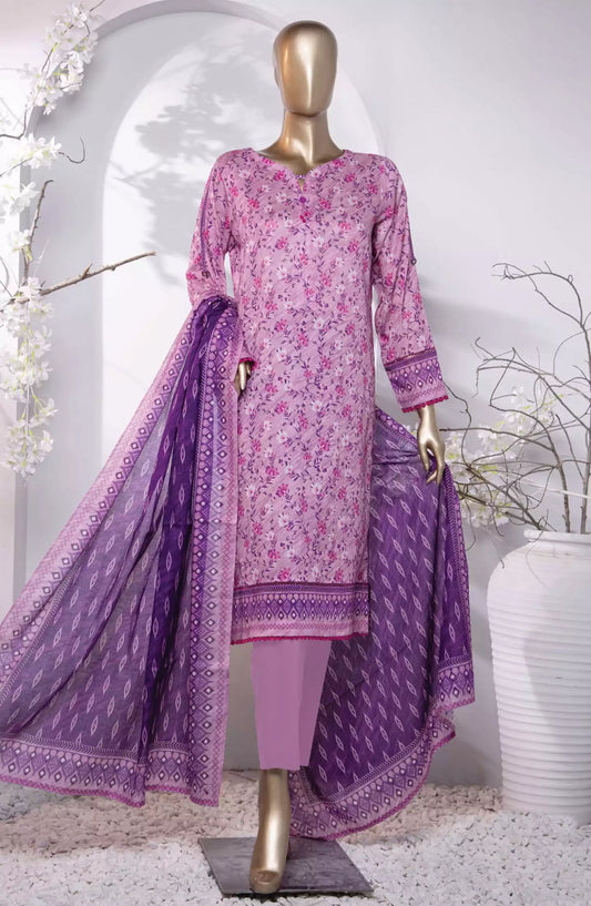 HZ Platinum Digital Printed Cotton Lawn Collection 2024 - PPC-201