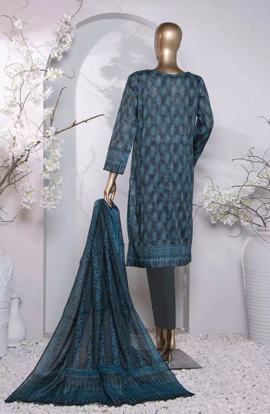 HZ Platinum Digital Printed Cotton Lawn Collection 2024 - PPC-203