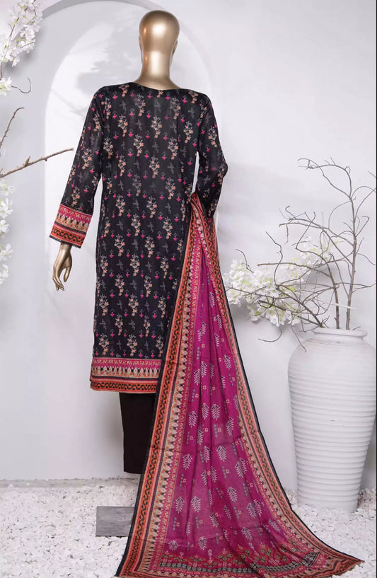 HZ Platinum Digital Printed Cotton Lawn Collection 2024 - PPC-204