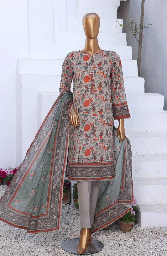HZ Platinum Digital Printed Lawn Collection 2024 - PPC 23