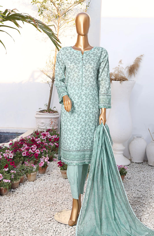 HZ Platinum Digital Printed Lawn Collection 2024 - PPC 25