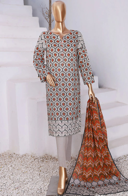 HZ Platinum Digital Printed Lawn Collection 2024 - PPC 26