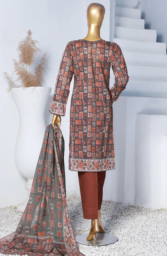 HZ Platinum Digital Printed Lawn Collection 2024 - PPC 28