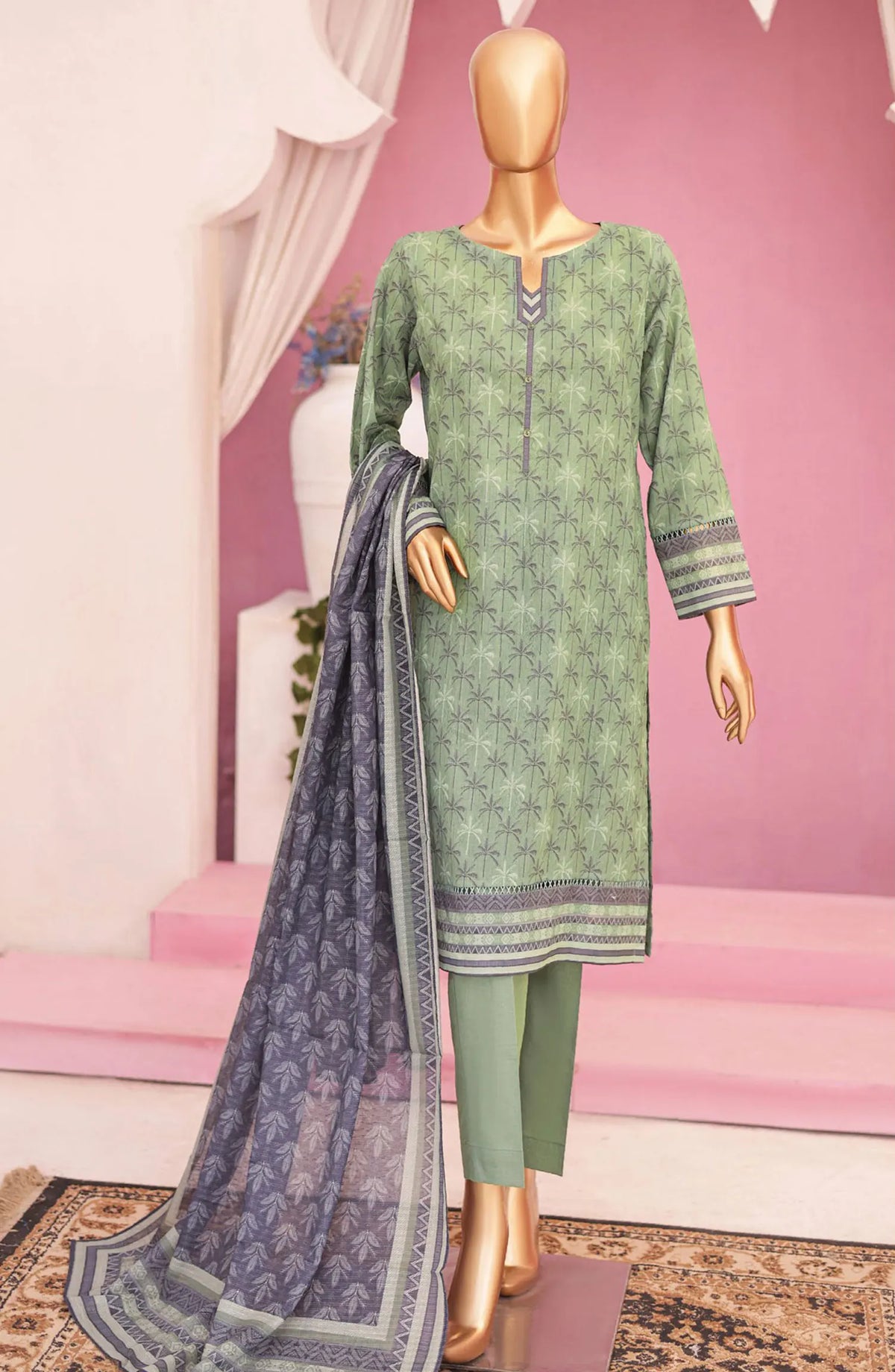 HZ Platinum Digital Printed Lawn Collection - PPC 74