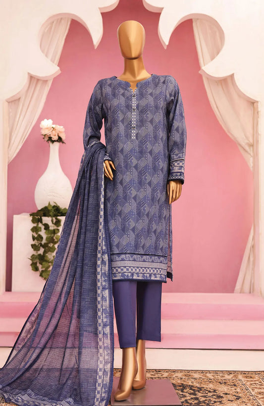 HZ Platinum Digital Printed Lawn Collection - PPC 76