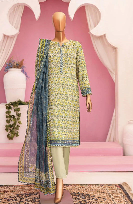 HZ Platinum Digital Printed Lawn Collection - PPC 77