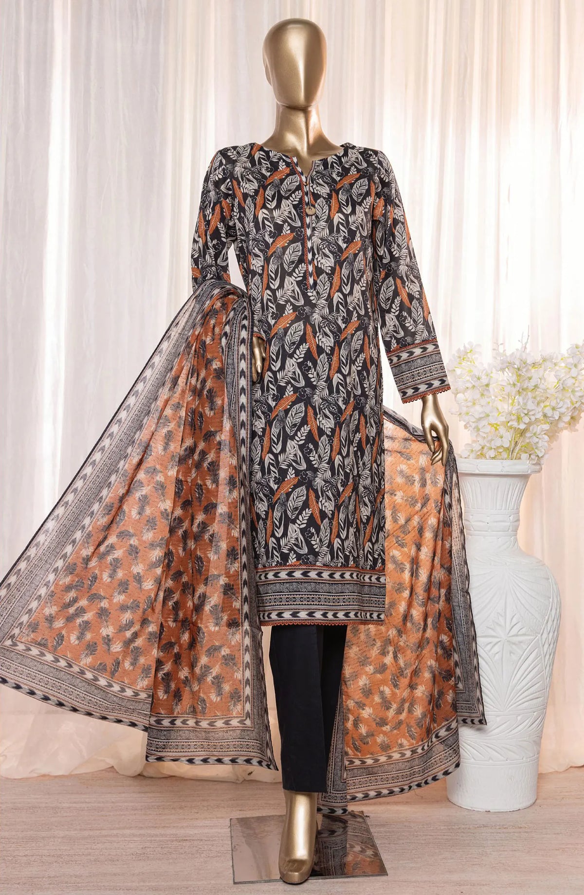 HZ Platinum Digital Printed Lawn Collection 2024 - PPC 113