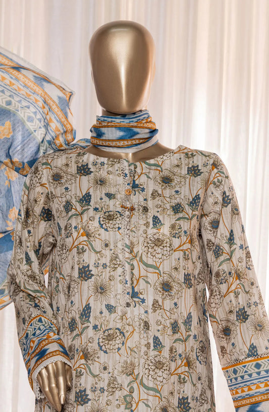 HZ Platinum Digital Printed Lawn Collection 2024 - PPC 118