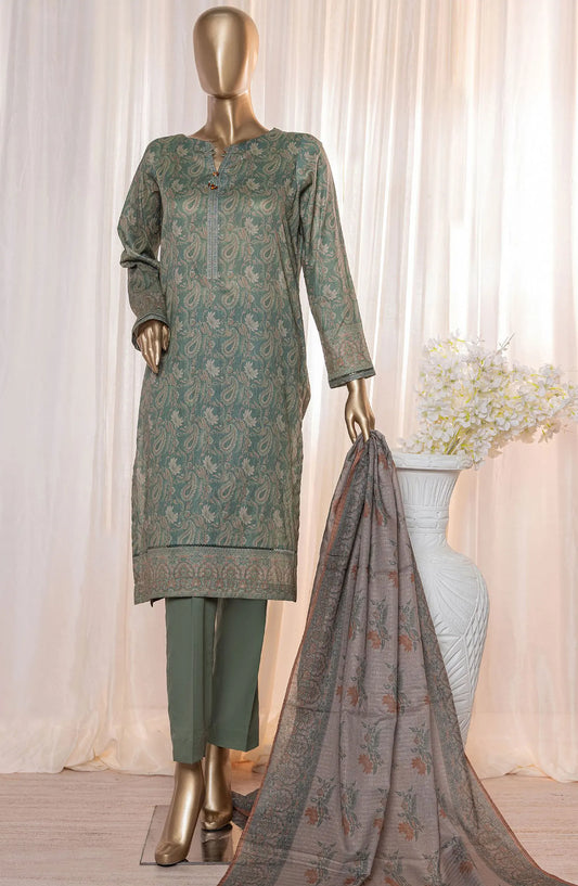 HZ Platinum Digital Printed Lawn Collection 2024 - PPC 122