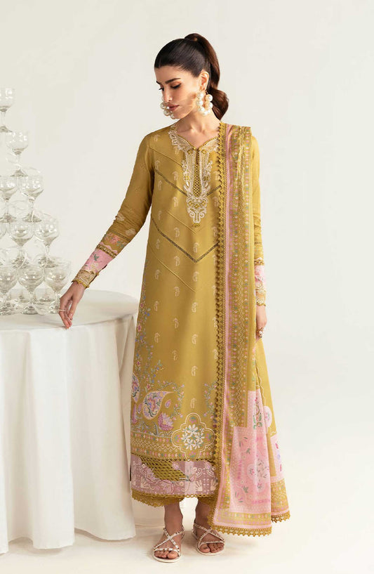 QPrints by Qalamkar Embroidered Lawn Unstitched 3 Piece - PQ 5 A Sian - Q25QP - Summer Collection