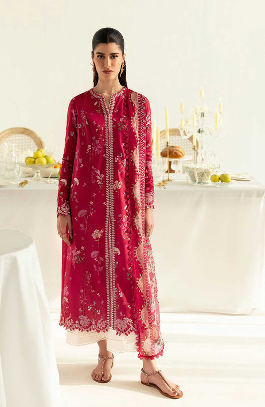 QPrints by Qalamkar Embroidered Lawn Unstitched 3 Piece - PQ 8 A Kiara - Q25QP - Summer Collection